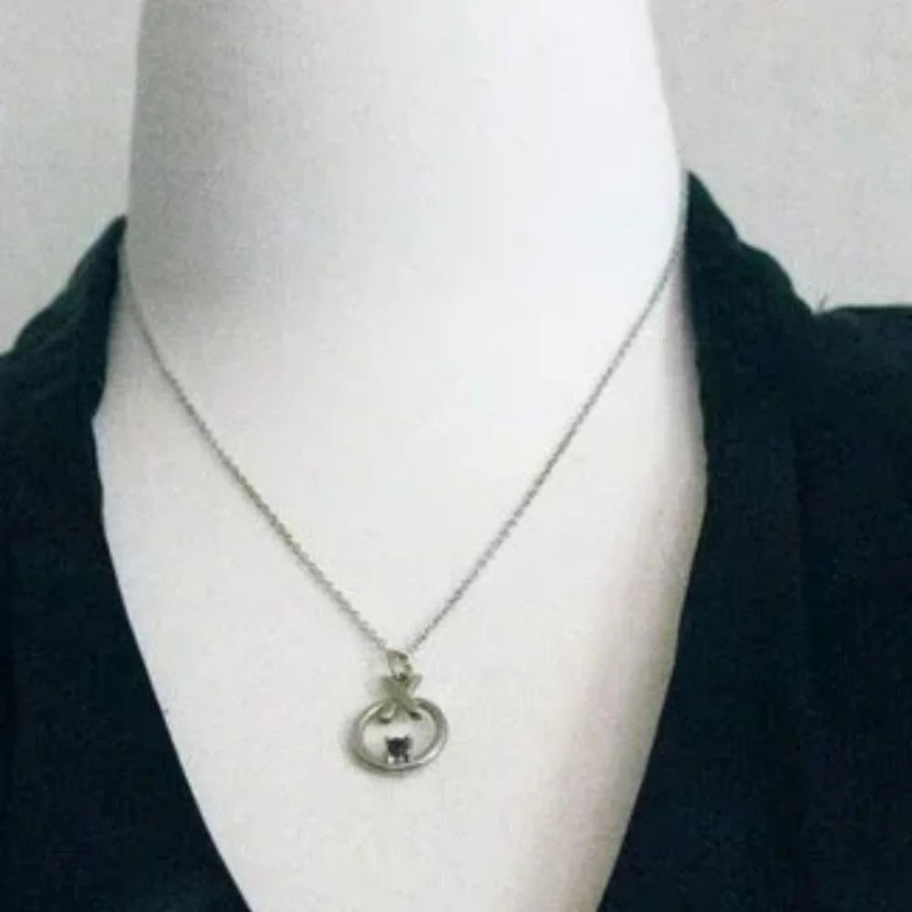 XO Hugs & kisses with Swarovski element stone pendant